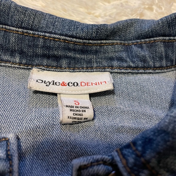 Style & Co. Denim Jean Jacket - Picture 2 of 4